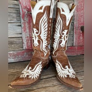 OLD GRINGO EAGLE INLAY BOOTS 7.5